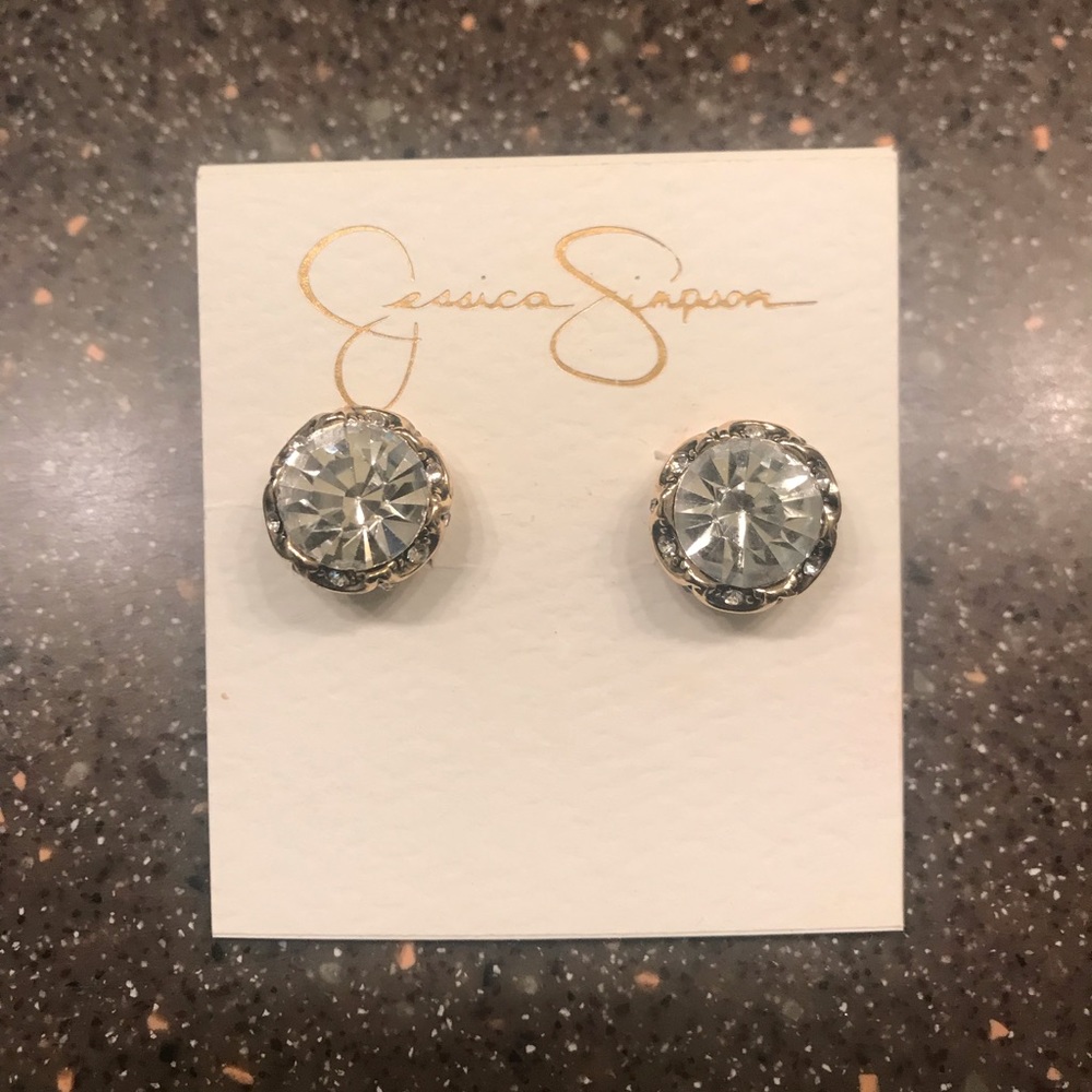 Jessica Simpson studded earrings. NWT
